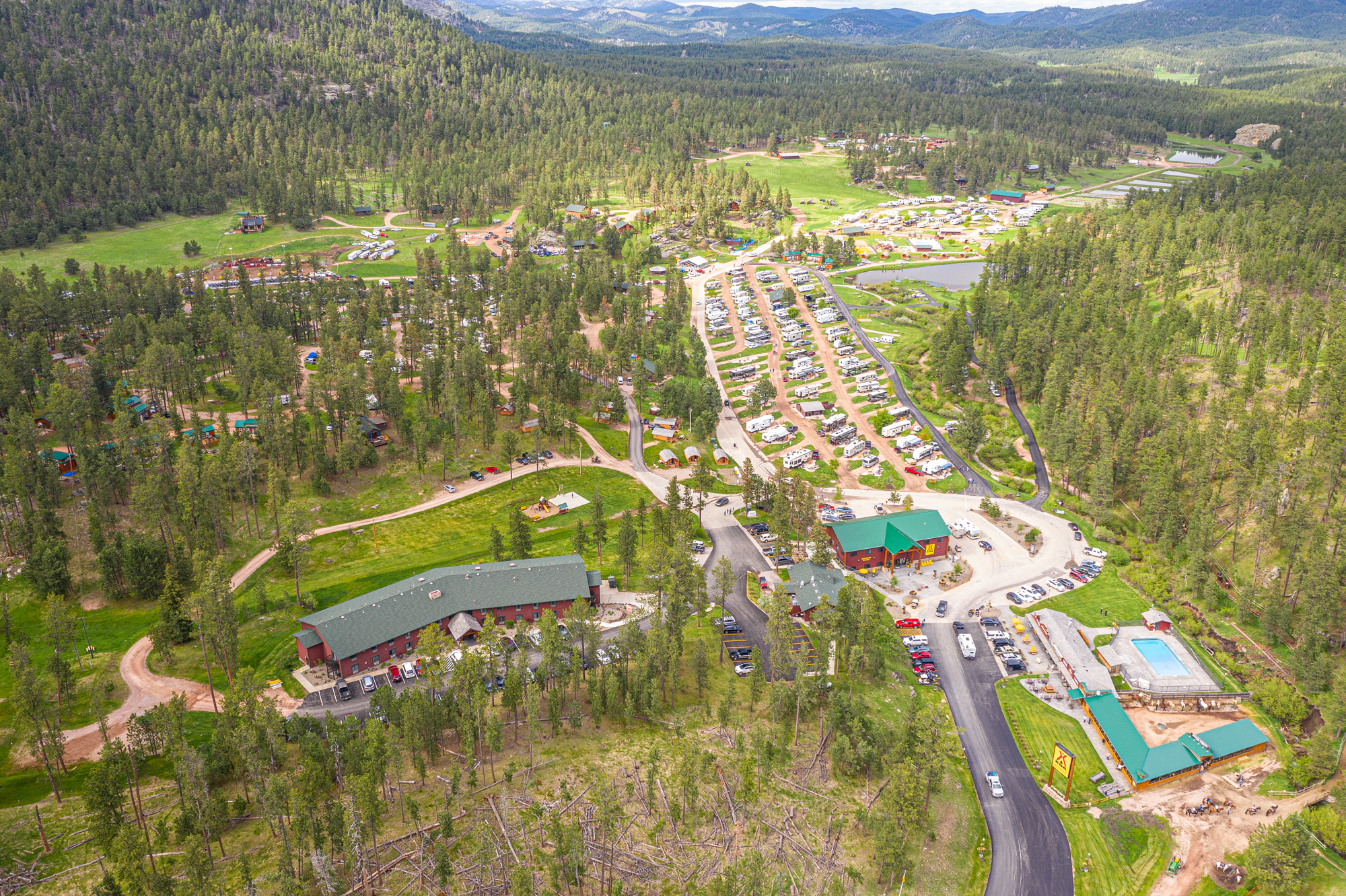 Mount Rushmore KOA aerial view