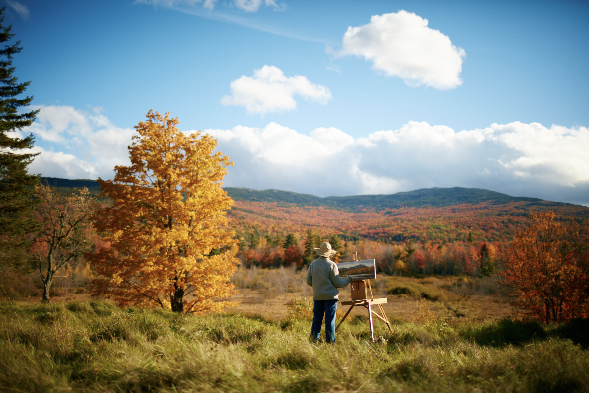 New Hampshire fall view