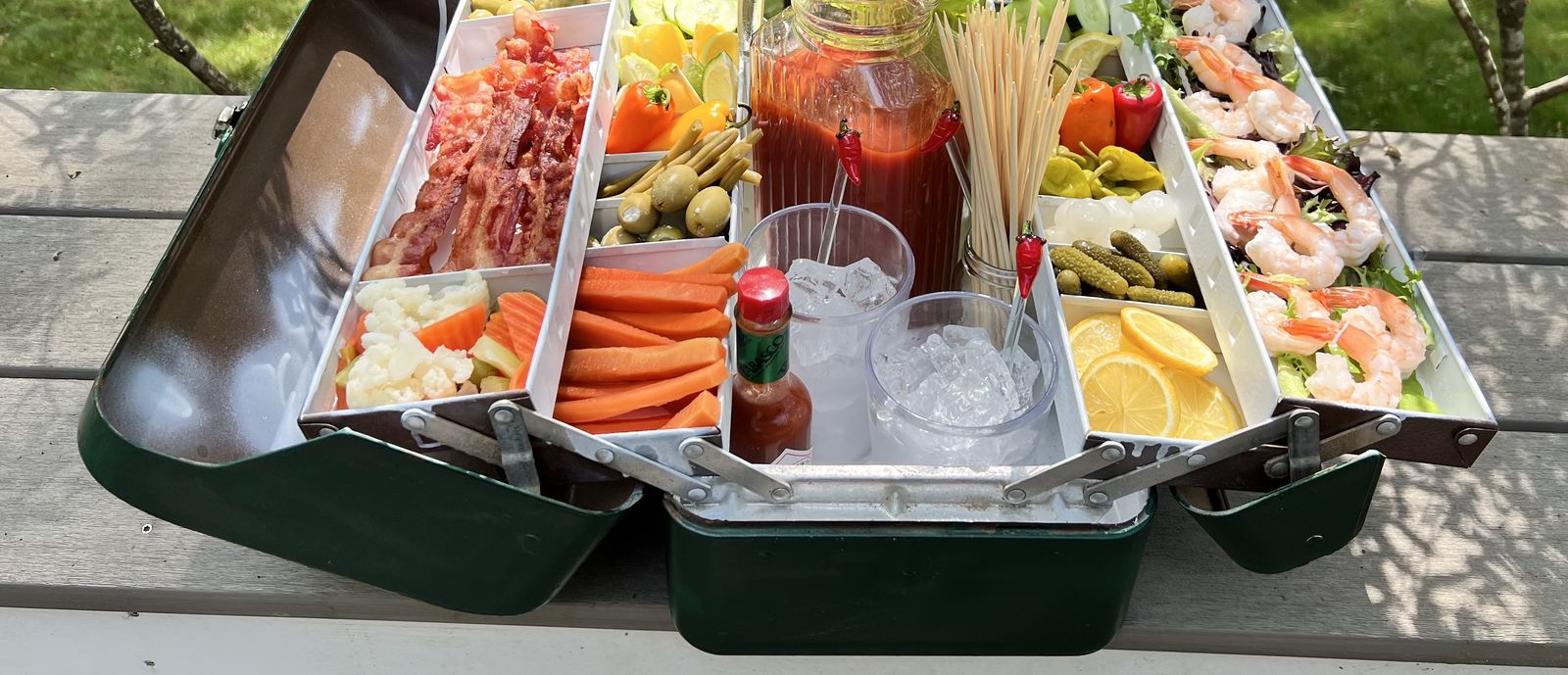 Build the perfect snacklebox full of snacks for summer. Tackle box
