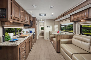 Class C Motorhome Living Area